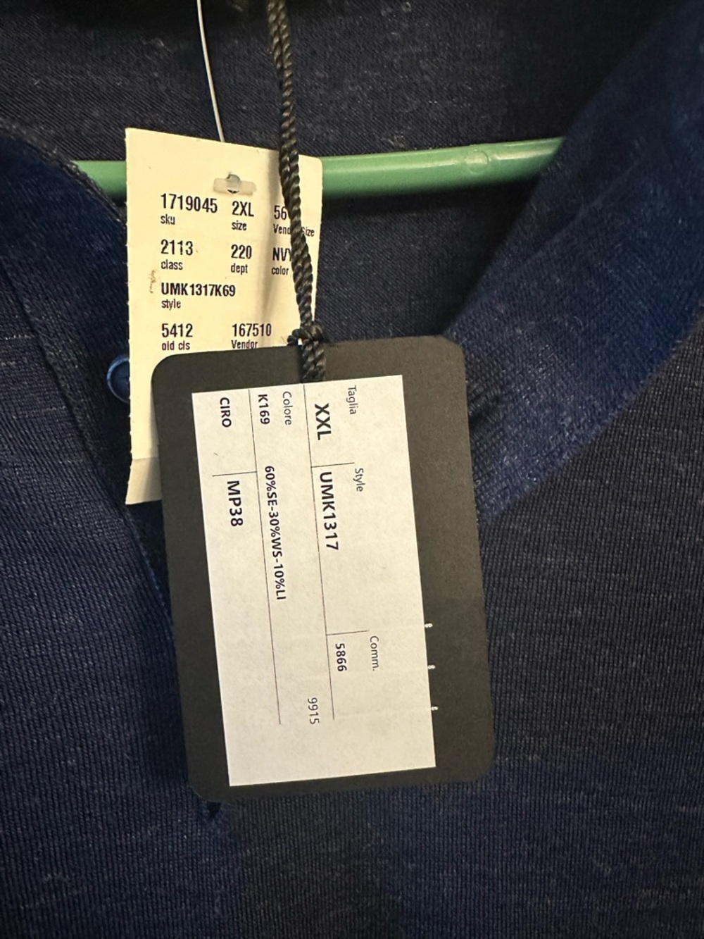 Kiton Men's Deep Navy Short-Sleeve Polo - Picture 3 of 5